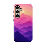 Pastel Mountain Haze Vaporwave Art Tough Phone Case