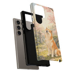 Akita under Cherry Blossoms Dog Breed Phone Case
