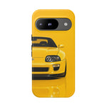 Yellow Supra Phone Case, MK4 90s JDM Legend Tough Protective Cover for Men