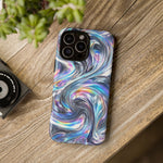 Chrome Metallic Swirl  Art Tough Phone Case