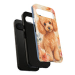 Miniature Poodle Whimsical Watercolor Art Tough Phone Case
