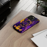 French Bulldog Pop-Art Portrait Tough Phone Case - Purple Gold