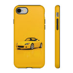 S2000 Phone Case Yellow, 2000s JDM Roadster Tough Cover