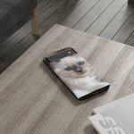 Ragdoll Kitten Phone Case, Blue Eyes Macro Portrait Cover, Gift