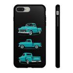 Turquoise 1955 Stepside Pickup Truck Tough Phone Case - 3 View