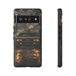 77 Trans Am Phone Case, Black Gold Muscle Car Foggy Backroad Cover
