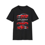 Red 2025 GT350 Muscle Car T-Shirt | Racing Mustang Graphic Tee