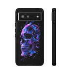 Holographic Skull Phone Case, Shattered Glass Iridescent Cover