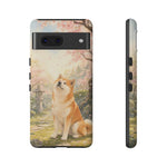 Akita under Cherry Blossoms Dog Breed Phone Case