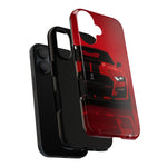 Red Mustang Art Phone Case, GT500 American Muscle Car Tough Cover
