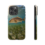 Redfish Phone Case, Seagrass Flat Underwater Art Cover