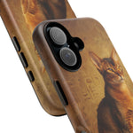 Abyssinian Warm Ticked Portrait Art Tough Phone Case