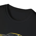 Yellow 1969 Mach 1 T-Shirt | Classic Muscle Car Illustration