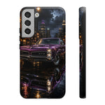 67 GTO Phone Case Purple, Rainy City Night Muscle Car Tough Cover