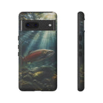 Salmon River Fishing Phone Case, Sunlit Current Cover
