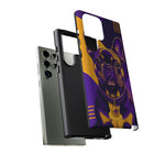 French Bulldog Pop-Art Portrait Tough Phone Case - Purple Gold