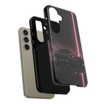 FC RX-7 Pink Neon Fog Column Tough Case