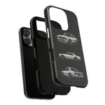 Silver Hakosuka Skyline Classic Sports Car Tough Phone Case for JDM Fans