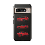 Red MR2 JDM Sports Car Phone Case Tough Multi View