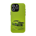 Green Cuda Muscle Car phone case for Gear Heads