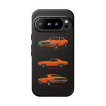 1970 Challenger Phone Case Orange, Three-View Vector Tough Cover