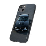 1969 Camaro SS Black Overhead Tough Phone Case Cover Gift Art