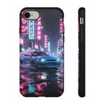 Skyline GT-R Tokyo Rain JDM Night Art Tough Phone Case