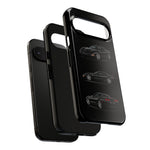 Black C5 Corvette Sports Car Phone Case Tough Multi View Print