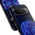 Neon Blue Tiger phone case | tough protective cover