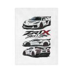 ZR1X Stars & Steel C8 Blanket | Velveteen Microfiber Car Throw
