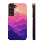 Pastel Mountain Haze Vaporwave Art Tough Phone Case