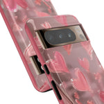 Pink Lip Gloss Heart Mirror Phone Case Girly Tough Case