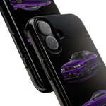 Purple R33 Skyline GTR JDM Sports Car Phone Case Tough Multi View