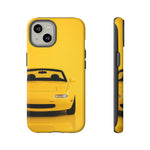 Yellow Miata Phone Case, NA Roadster 90s JDM Legend Cover