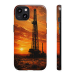 Texas Oil Rig Sunset phone case | Tough Cases