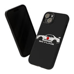 R34 Skyline Japanese Flag Race Car Phone Case | JDM GT-R Tough Cover