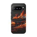 Black Charger Classic Muscle Flames Tough Phone Case Cover Gift