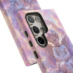Cherub Cloud Throne Phone Case, Pastel Marble 3D Render Cover