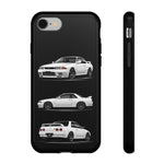 R32 Skyline Phone Case White, Three-View Vector Cover, Gift GTR Fans