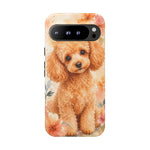 Miniature Poodle Whimsical Watercolor Art Tough Phone Case