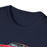 Red Vintage 1960 Chevy Impala Trio T-Shirt | Classic Car Illustration