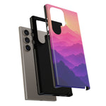 Pastel Mountain Haze Vaporwave Art Tough Phone Case