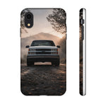 OBS Chevy Truck Phone Case, White Classic Pickup Tough Cover, Gift