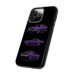 Cuda Phone Case Purple, Three-View Vector Tough Cover, Gift