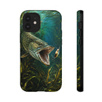 Northern Pike Phone Case, Weed Bed Fishing Strike Cover, Gift