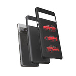 FD RX7 Phone Case Red, Three-View Vector Cover, JDM Gift