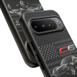 Black C6 Phone Case American Sports Car Tough Cover Gift