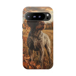 German Wirehaired Pointer Autumn Art Tough Phone Case
