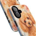 Miniature Poodle Whimsical Watercolor Art Tough Phone Case