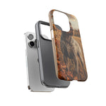 German Wirehaired Pointer Autumn Art Tough Phone Case